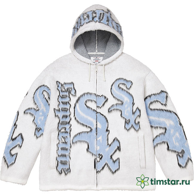 Supreme CHICAGO WHITE SOX ZIP UP HOODED SWEATER 09 - 1