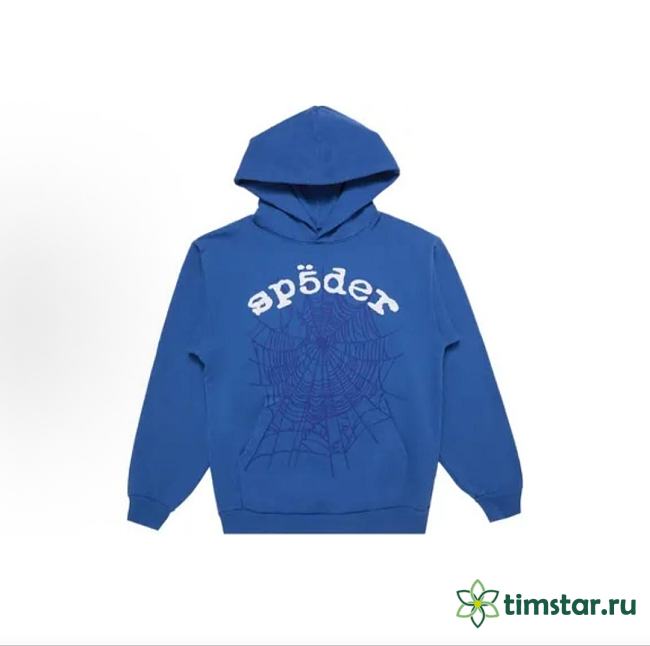 Sp5der Hoodie blue B80178 - 1