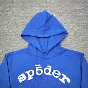Sp5der Hoodie blue B80178 - 4