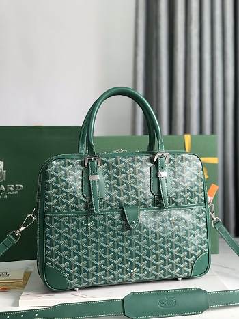 Goyard Ambassad messagebag green 35*7*27CM