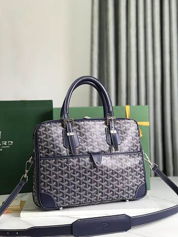 Goyard Ambassad messagebag blue 35*7*27CM