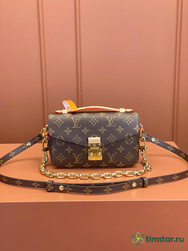  Louis Vuitton POCHETTE MÉTIS EAST WEST High-quality bag dark brown 21.5*13.5*6cm - 1