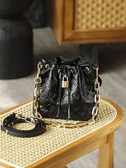 LV COUSSIN BUCKET black High-quality bag 20*10*20CM - 1