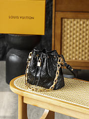LV COUSSIN BUCKET black High-quality bag 20*10*20CM - 4