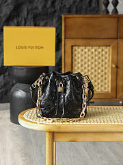 LV COUSSIN BUCKET black High-quality bag 20*10*20CM - 5