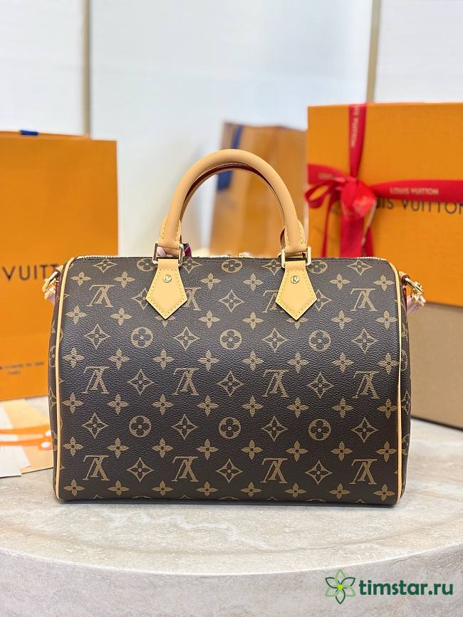 LV Speedy Soft 30 Dark High-quality bag 30*21*17CM - 1