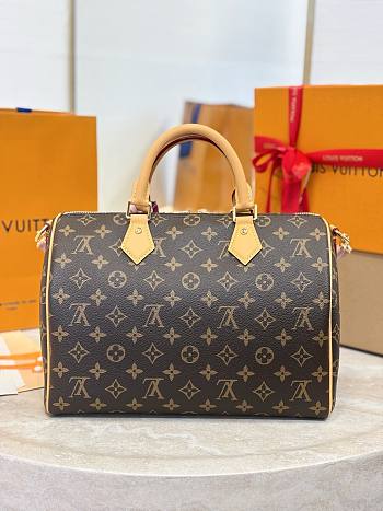 LV Speedy Soft 30 Dark High-quality bag 30*21*17CM
