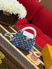 LV Capucines blue High-quality bag 21*13.6*8CM - 1