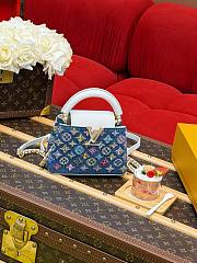 LV Capucines blue High-quality bag 21*13.6*8CM - 6