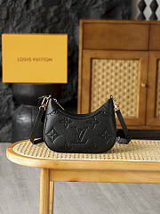LV Bagatelle black High-quality bag 22*14*9CM - 1