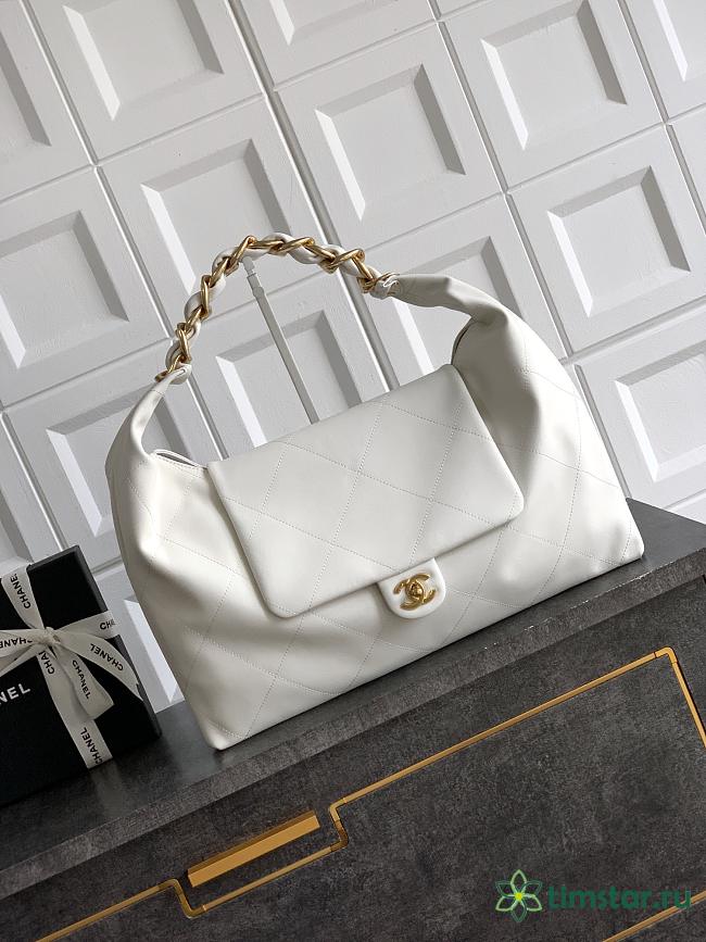 Chanel Hobo High quality white bag 43×33×7cm - 1