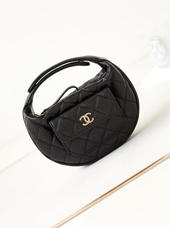 Chanel High quality black Handbag 16x16x5.5cm