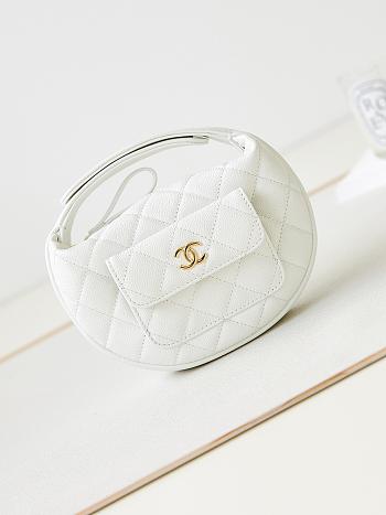 Chanel High quality white Handbag 16x16x5.5cm