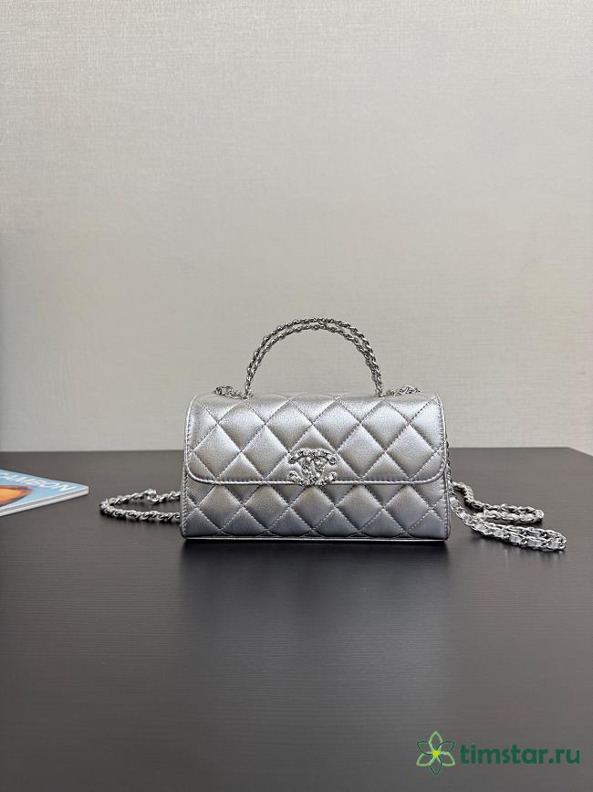 Chanel High quality silver Handbag 19x10x4.5cm - 1