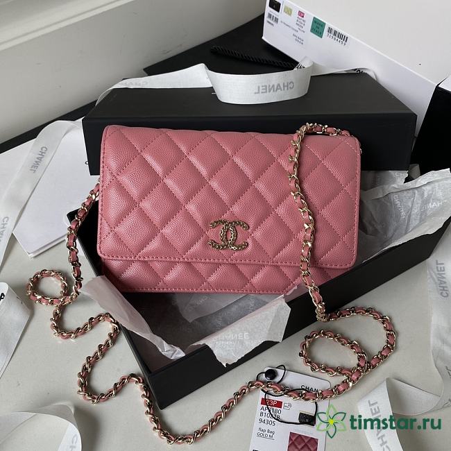 Chanel WOC High quality pink Bag 19cm - 1