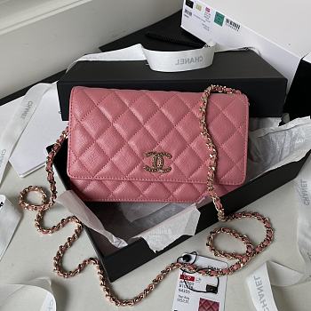 Chanel WOC High quality pink Bag 19cm