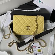 Chanel WOC High quality yellow Bag 19cm - 1