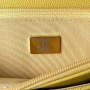 Chanel WOC High quality yellow Bag 19cm - 4