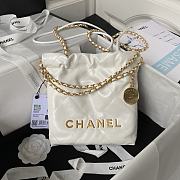 Chanel mini Shopping High quality white Bag 19x20x6cm - 1