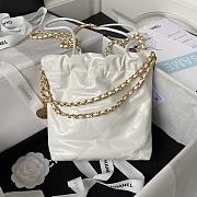 Chanel mini Shopping High quality white Bag 19x20x6cm - 3