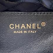 Chanel mini Shopping High quality black Bag 19x20x6cm AS3980A - 4