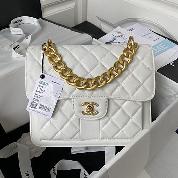 CHANEL Should High quality white bag AS4031A 22x25x6cm