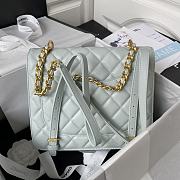 CHANEL Should High quality Light green bag AS4031A 22x25x6cm - 3