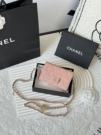 Chanel High quality pink Wallet A81081