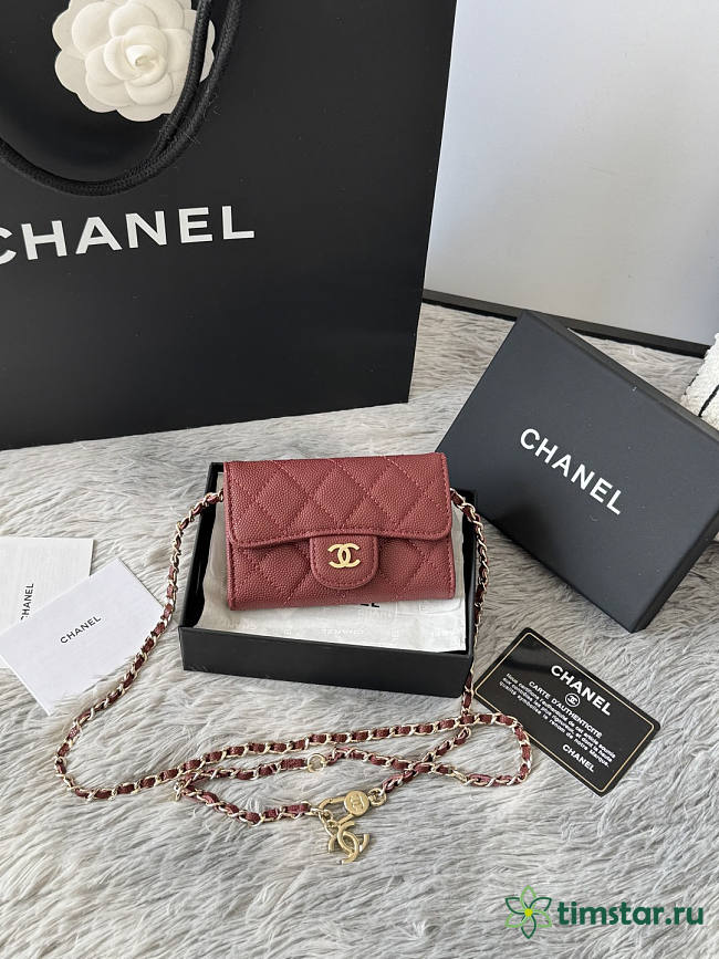 Chanel High quality red Wallet A81081 - 1