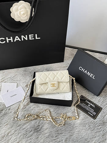 Chanel High quality white Wallet A81081