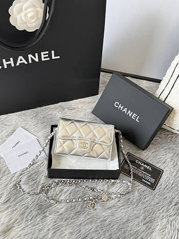 Chanel High quality silver Wallet A81081
