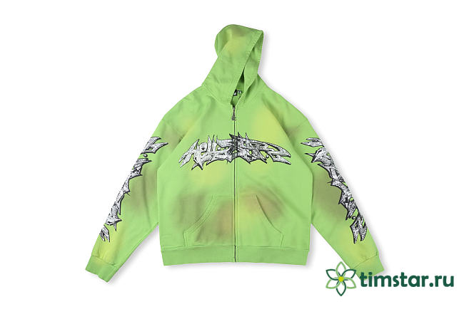 Hellstar Studios RECORDS green Hoodie HT11 - 1