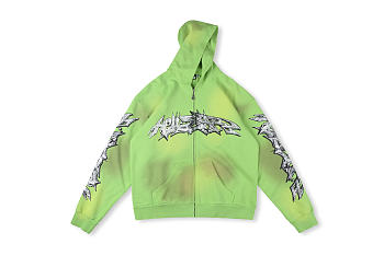 Hellstar Studios RECORDS green Hoodie HT11