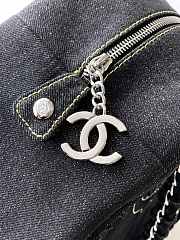 Chanel High quality Small Denim Boston Bag Chain Tote Shoulder Bag 33x20.5X15 - 2