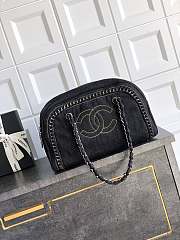 Chanel High quality Small Denim Boston Bag Chain Tote Shoulder Bag 33x20.5X15 - 6