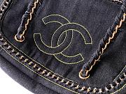 Chanel High quality Large Denim Boston Bag Chain Tote Shoulder Bag 33x20.5X15cm - 4