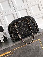 Chanel High quality Large Denim Boston Bag Chain Tote Shoulder Bag 33x20.5X15cm - 3