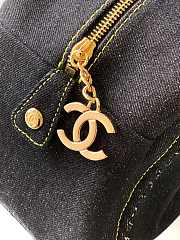 Chanel High quality Large Denim Boston Bag Chain Tote Shoulder Bag 33x20.5X15cm - 2