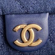 Chanel Classic Denim Quilted Hobo Bag Chain Shoulder Bag 22×31×15.cm - 5