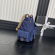 Chanel Classic Denim Quilted Hobo Bag Chain Shoulder Bag 22×31×15.cm - 4