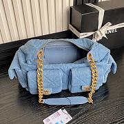 Chanel Classic Denim Quilted Hobo Bag Chain Shoulder Bag AS5339 22×31×15.cm - 4