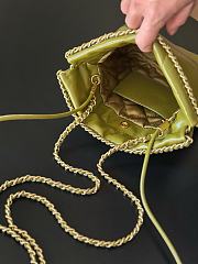 Chanel mini Shopping High quality green Bag 19x20x6cm - 4
