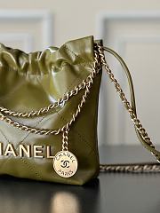 Chanel mini Shopping High quality green Bag 19x20x6cm - 2