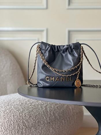 Chanel mini Shopping High quality grey Bag 19x20x6cm 192740