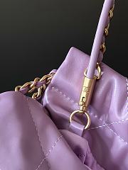 Chanel mini Shopping High quality Purple Bag 19x20x6cm - 2