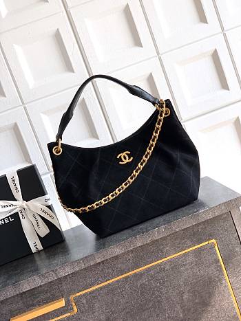 Chanel Hobo High quality black bag 24*31*10cm