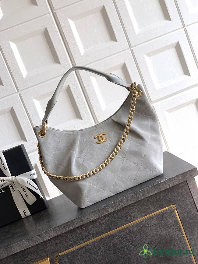 Chanel Hobo High quality grey bag 24*31*10cm - 1