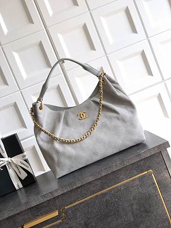 Chanel Hobo High quality grey bag 29*35*13cm