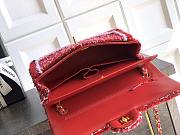 Chanel High quality 25k New Knitting OHANEL red bag 25cm - 5
