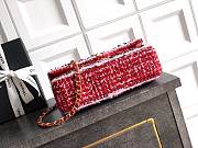 Chanel High quality 25k New Knitting OHANEL red bag 25cm - 6